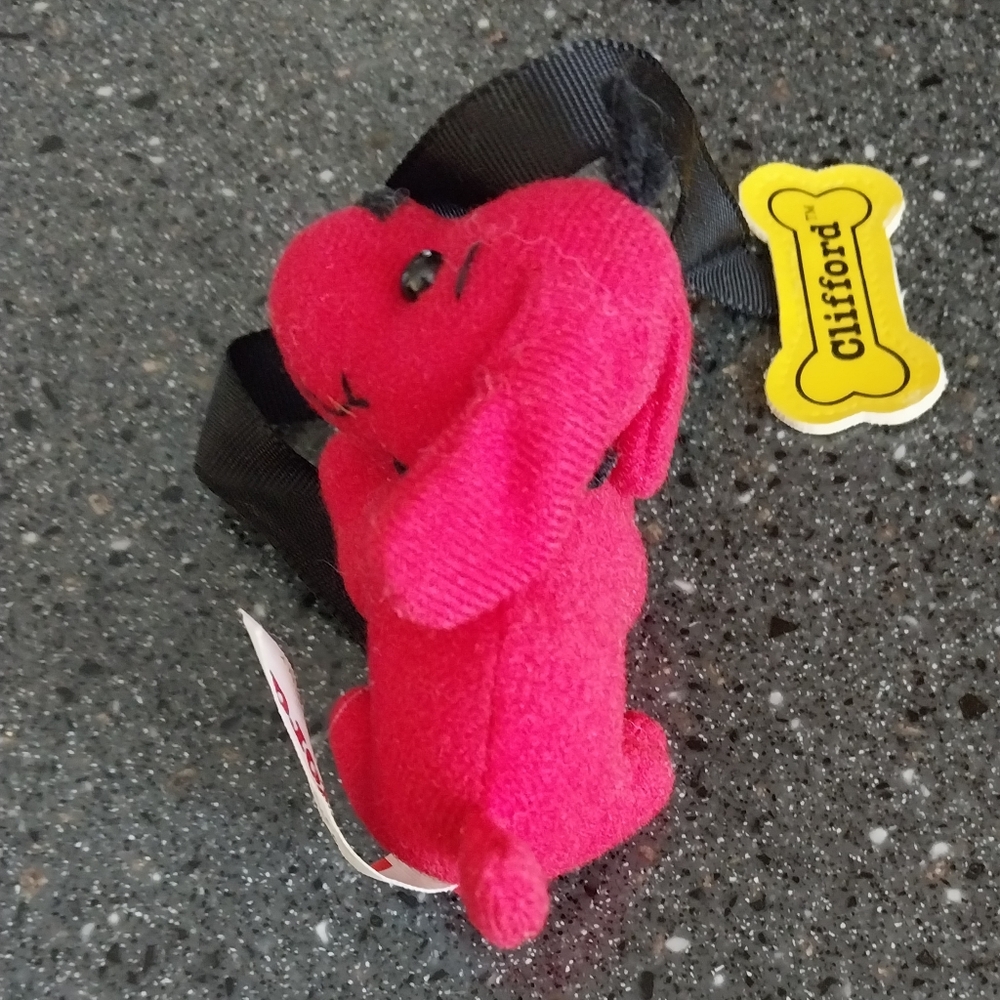 Clifford The Big Red Dog Plush Bookmark.( 2 1/2 Inches Long)